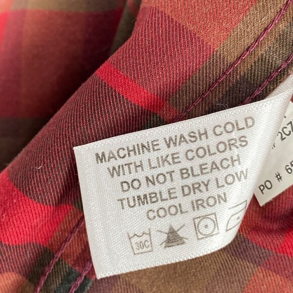 Orvis Signature Twill Red Plaid Long Sleeve Button Down Shirt Men’s Size XXL - Picture 5 of 7